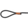 Laisse lasso anti-traction Be Nordic Taille S-M - L. 1,70 m – Ø8 mm – Gris foncé / Brun