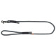 Laisse en corde mate tissée en rond Soft Rope Taille S-XL - L. 1 m – Ø10 mm – Noir / Gris