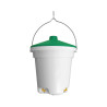 Abreuvoir à tétines à suspendre en plastique pour poules et poussin – 12L – Ø20/33 x H.40 cm