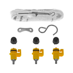 Abreuvoir à tétines à suspendre en plastique pour poules et poussin – 12L – Ø20/33 x H.40 cm