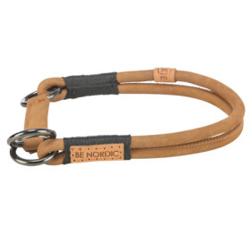 Collier anti-traction en cuir Be Nordic L-XL tour de cou 55 cm - Ø 10 mm – CUIR  Brun