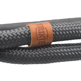 Collier anti-traction en corde Be Nordic L-XL tour de cou 55 cm - Ø 13 mm – Gris foncé / Brun