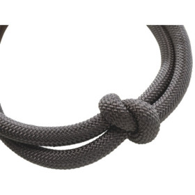 Collier anti-traction en corde Be Nordic S tour de cou 35 cm - Ø 6 mm – Gris foncé / Brun