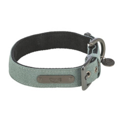 Collier extra large en coton CityStyle Taille L-XL Tour de cou 50-57 cm –l.35 mm - Sauge
