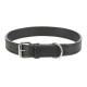 Collier en cuir Active Comfort Taille L-XL Tour de cou 52-63 cm – l.30 mm – Noir