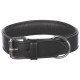 Collier extra large en cuir Active Comfort Taille L Tour de cou 45-55 cm l.40 mm – Noir