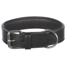 Collier extra large en cuir Active Comfort Taille XL Tour de cou 65-75 cm l.40 mm – Noir