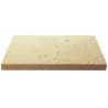 Dalle de terrasse en pierre reconstituée 60 x 40 x 4 cm - Bouchardée patinée - Ocre