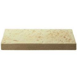 Dalle de terrasse en pierre reconstituée 40 x 20 x 4 cm - bouchardée patinée - OCRE