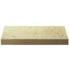 Dalle de terrasse en pierre reconstituée 40 x 20 x 4 cm - bouchardée patinée - OCRE