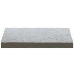 Dalle de terrasse en pierre reconstituée 40 x 20 x 4 cm- bouchardée patinée – GRIS CLAIR