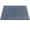 Dalle de terrasse en pierre reconstituée lisse patinée 50 x 50 x 2,3 cm anthracite
