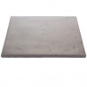 Dalle de terrasse en pierre reconstituée lisse patinée 50 x 50 x 2,3 cm gris clair