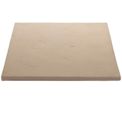 Dalle de terrasse en pierre reconstituée lisse patinée 50 x 50 x 2,3 cm ocre
