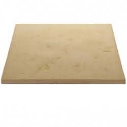 Dalle de terrasse en pierre reconstituée lisse patinée 50 x 50 x 2,3 cm camel