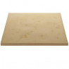 Dalle de terrasse en pierre reconstituée lisse patinée 50 x 50 x 2,3 cm camel
