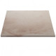Dalle de terrasse en pierre reconstituée lisse patinée 50 x 50 x 2,3 cm blanc nuancé