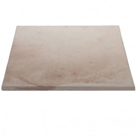 Dalle de terrasse en pierre reconstituée lisse patinée 50 x 50 x 2,3 cm blanc nuancé