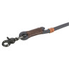 Laisse réglable 3 positions en corde tressée Be Nordic Taille S-M - L. 2 m – Ø8 mm – Gris foncé / Brun