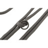 Laisse réglable 3 positions en corde tressée Be Nordic Taille L-XL - L. 2 m – Ø13 mm – Gris foncé / Brun