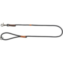 Laisse en corde tressée Be Nordic Taille S-M - L. 1 m – Ø8 mm – Gris foncé / Brun