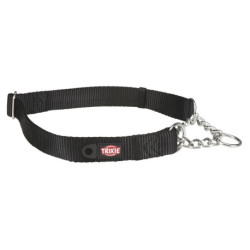 Collier anti-traction Premium réglable – Taille S-M – Tour de cou 30/40 cm – l. 15 mm - Noir