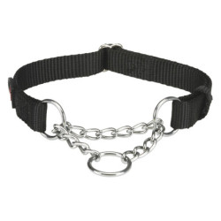 Collier anti-traction Premium réglable – Taille L-XL – Tour de cou 45/70 cm – l. 25 mm - Noir