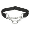 Collier anti-traction Premium réglable – Taille L-XL – Tour de cou 45/70 cm – l. 25 mm - Noir