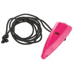 Sifflet en plastique pour chien avec cordon – L. 6cm – Coloris aléatoire