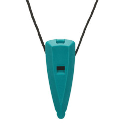 Sifflet en plastique pour chien avec cordon – L. 6cm – Coloris aléatoire