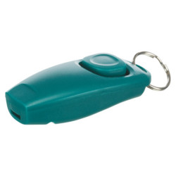 Clicker sifflet pour chien en plastique et métal – L. 8cm – Coloris aléatoire
