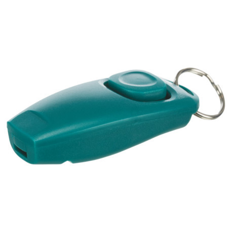 Clicker sifflet pour chien en plastique et métal – L. 8cm – Coloris aléatoire