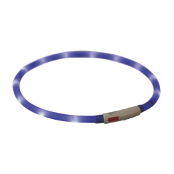 Anneau lumineux Flash USB en silicone taille XS à XL 70 cm Ø10 mm – Bleu royal