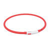 Anneau lumineux Flash USB en silicone taille XS à XL 70 cm Ø10 mm – Rouge