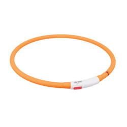 Anneau lumineux Flash USB en silicone taille XS à XL 70 cm Ø10 mm – Orange