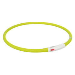 Anneau lumineux Flash USB en silicone taille XS à XL 70 cm Ø10 mm – Vert