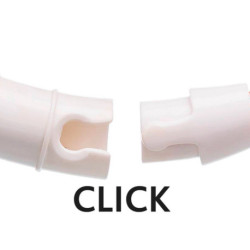Anneau lumineux Flash USB en silicone taille XS à XL 70 cm Ø10 mm – Orange