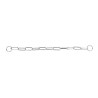 Collier étrangleur grands maillons en métal chromé – Taille L-XL 58 cm – Ep. 4 mm