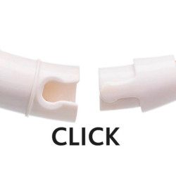 Anneau lumineux Flash USB pour chien en TPU/nylon Ø7 mm –Taille universelle - Rose