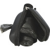 Distributeur de sacs polyester avec revêtement similicuir + 1 rouleau de 20 sacs ramasse crottes – Coloris divers