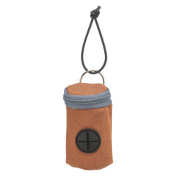 Distributeur de sacs ramasse crottes en nylon/polyester + 2 Rouleaux de 15 sacs – Coloris aléatoire
