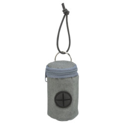 Distributeur de sacs ramasse crottes en nylon/polyester + 2 Rouleaux de 15 sacs – Coloris aléatoire