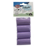 Sacs ramasse crottes Parfum Lavande – Mauve - Lot de 4 rouleaux de 20 sacs