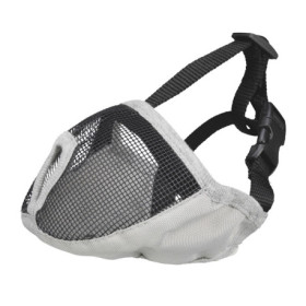 Muselière pour race de Chien à museau court en polyester – Taille S-M court – Gris