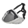 Muselière pour races de Chien à museau court en polyester – Taille M court – Gris