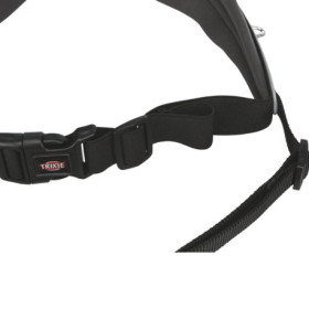 Ceinture de jogging ventrale avec laisse en néoprène Trixie – Noir / Gris graphite