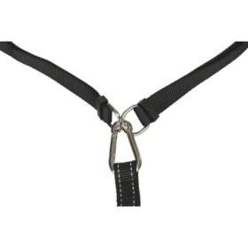 Ceinture de jogging ventrale avec laisse en néoprène Trixie – Noir / Gris graphite