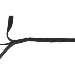 Ceinture de jogging ventrale avec laisse en néoprène Trixie – Noir / Gris graphite
