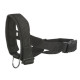 Muselière sangle en nylon avec doublure en néoprène – Taille L-XL Tour de museau 23-34 cm – Noir