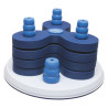 Jouet d’intelligence Dog Activity Flower Tower en plastique pour chien – Niveau 3 – Ø30 x H.13 cm